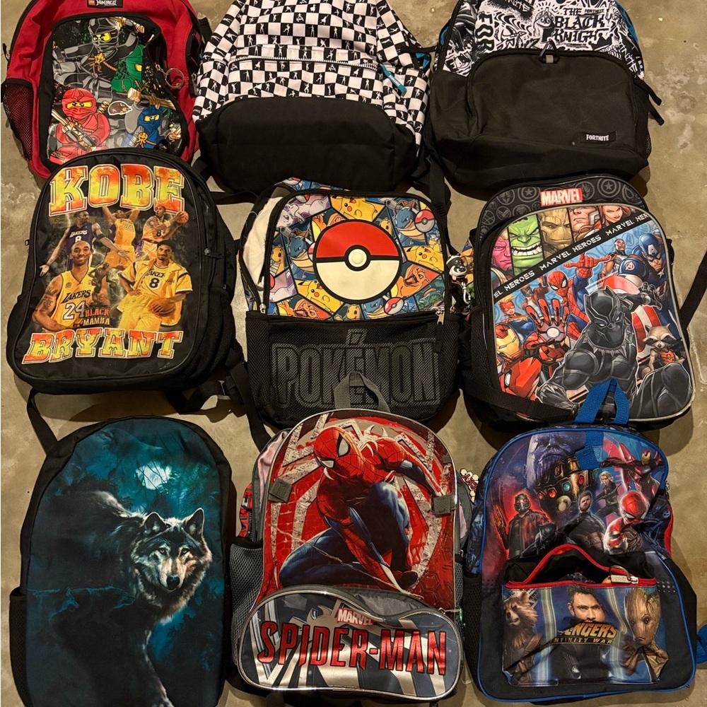 price per! kids backpacks (9) fortnite marvel lego kobe wolf avengers